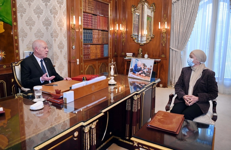 لقاء رئيس الجمهورية قيس سعيد مع السيدة ليلى جفال وزيرة العدل | رئاسة الجمهورية التونسية