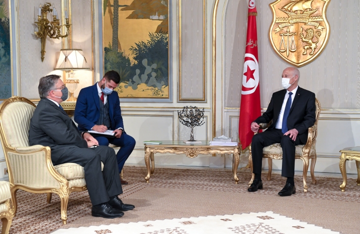 لقاء رئيس الجمهورية مع سفير الولايات المتحدة الأمريكية بتونس | رئاسة  الجمهورية التونسية